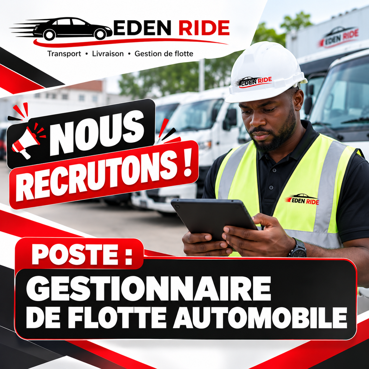 Affiche Eden Ride — poste de Gestionnaire de flotte automobile