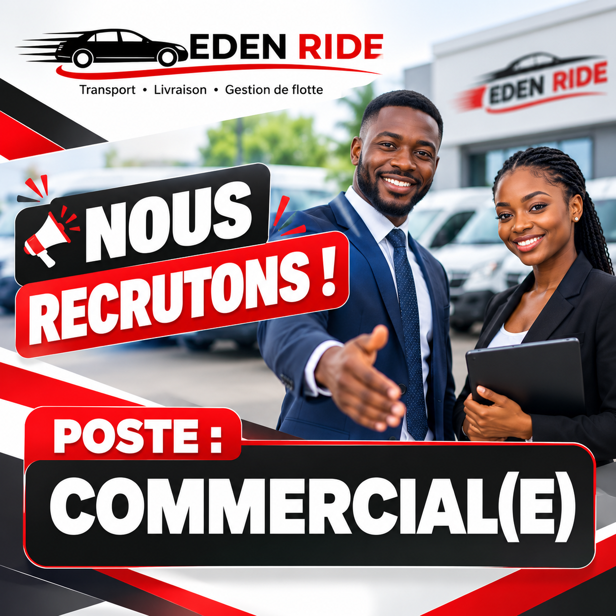 Affiche Eden Ride — poste de Commercial(e)